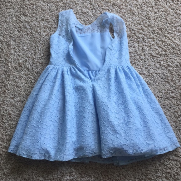 Pippa & Julie Blue Lace Dress - Picture 3 of 6
